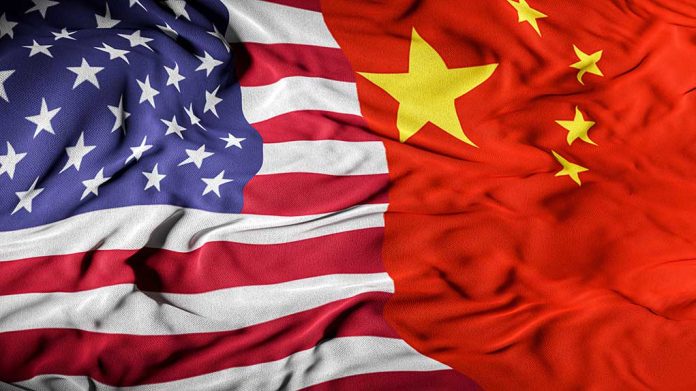 US Flag and Chinese Flag