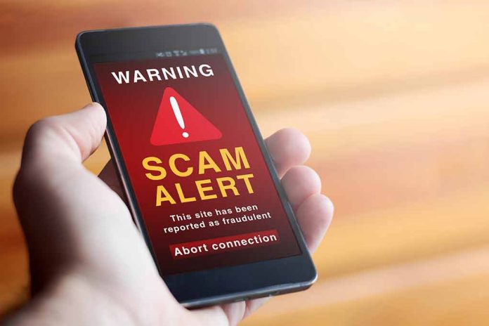 Scam Alert On Phone Screen