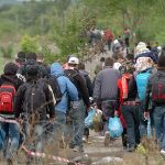Illegal Immigrants Walking