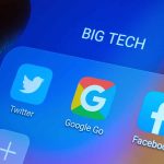 Big Tech icons featuring Twitter Google Facebook apps