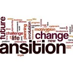 Word cloud with transition change future planning life