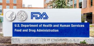FDA building sign with logos outside