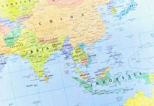 Map of South and Southeast Asia