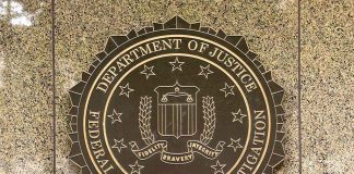 FBI seal on granite wall