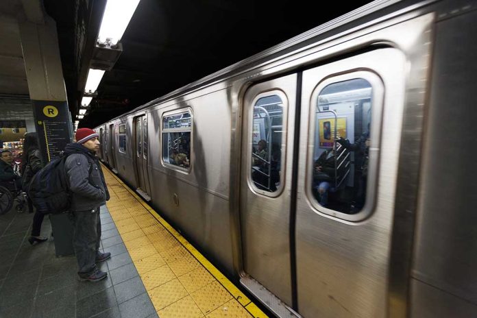 134560958 featured image Man waiting at subway platform with departing train