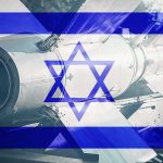 Missile with Israel flag overlay