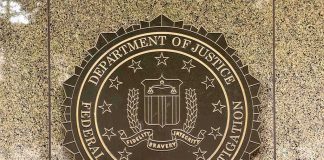 FBI seal on granite wall
