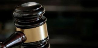Close up of a judge's gavel