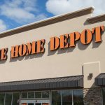The Home Depot storefront with logo.