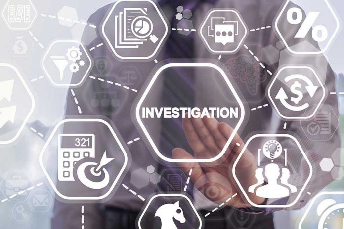 Investigation with various related icons and diagrams.