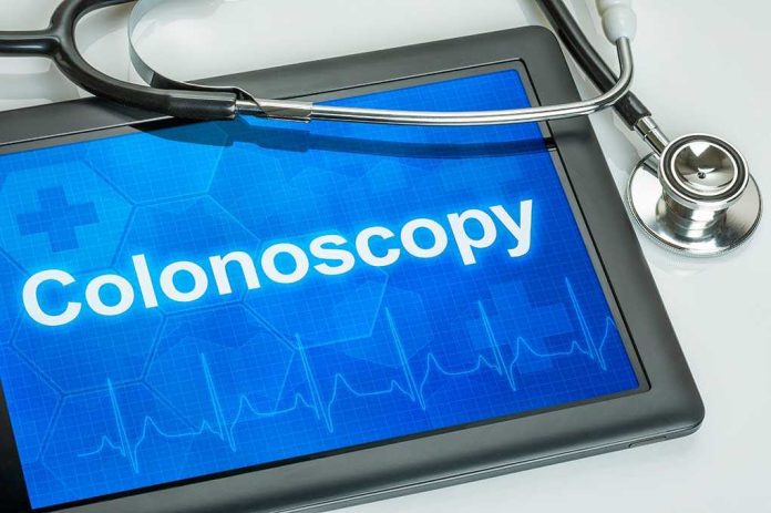 shutterstock_205649917.jpg Tablet displaying the word Colonoscopy with a stethoscope beside it