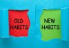 Old habits and new habits on torn paper