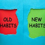 Old habits and new habits on torn paper