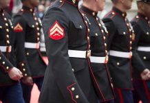 Hawaii Base Rocked—Leaders Axed Overnight Marines in formal uniforms marching in a parade