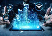 MASSIVE Internet Control Scheme Weaponized Holographic city above tablet with technology icons.