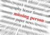 12-Year-Old VANISHES – Nine Hour Delay Text graphic highlighting missing person in red among blurred words