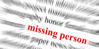 12-Year-Old VANISHES – Nine Hour Delay Text graphic highlighting missing person in red among blurred words