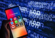WhatsApp and YouTube VANISH in Russia Smartphone showing social media apps with text background.