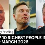 Musk’s $839 Billion Fortune Shocks Wall Street The Top 10 Richest People In The World | March 2026