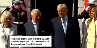 Trump welcomes King Charles, Queen Camilla to the White