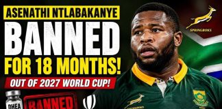 Springboks Star Asenathi Ntlabakanye BANNED For 18 Months! 😱 Out Of Rugby World Cup 2027?