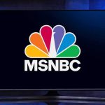 NBC DROPS BOMB on California MSNBC logo displayed on a television screen
