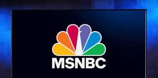 NBC DROPS BOMB on California MSNBC logo displayed on a television screen