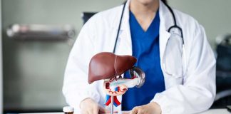 COMMON Household CANCER Traps — ONCOLOGIST Lists 10 Healthcare professional presenting a liver anatomy model