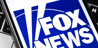 Fox News logo displayed on a smartphone screen
