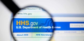 HHS BOMBSHELL — ‘Beliefs’ Tied To VIOLENCE Magnifying glass over HHS.gov website header