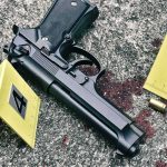 RISKY Game Turns Intimate Night DEADLY Handgun on pavement with evidence markers