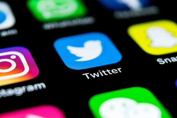 Twitter app icon on smartphone screen