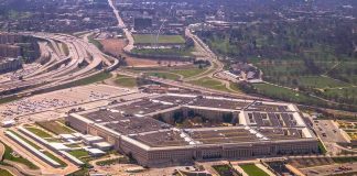The Pentagon building seen from above