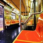 NEW HORRIFIC DETAIL in Stabbing Spree — Grandmother SLAIN Empty subway car with orange seats and open doors