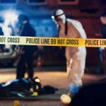 Penn Station BLOODBATH Related to Trump ARRIVAL? Police tape at nighttime crime scene