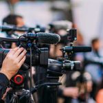 Supreme Court Bombshell: Murdaugh Convictions Overturned Video cameras on tripods at a media event