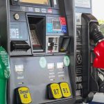 Gas pump with diesel and gasoline nozzles