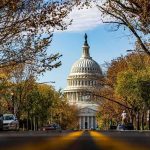 TRUMP WANTS it 30-FEET — Something Has To Go United States Capitol dome framed by a tree-lined street