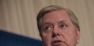 Lindsey Graham speaking at an event