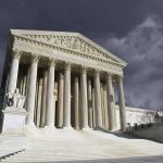 UNREAL Supreme Court Dissent — Look Who She BLAMED United States Supreme Court building with columns under stormy sky